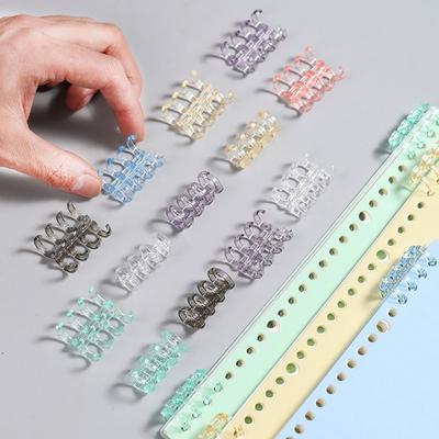 10 Stück Binderücken mit Schnappverschluss, geteilte Binderinge, Bindekämme für Sammelalbum, Fotoalbum