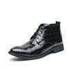 Luxury Brand Banquet Dress Shoes Pointed Autumn and Winter Ankle Boots for Men's Fashionable Chelsea Boots for Men's Versatile