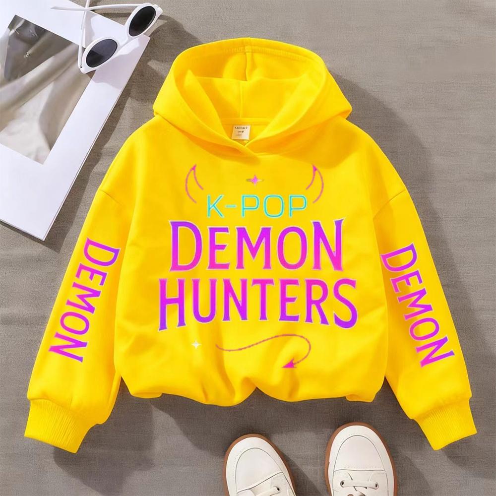 Children's KPop Devil Hunter Hoodie Boy and Girls Autumn/Winter Casual Sports Shirt