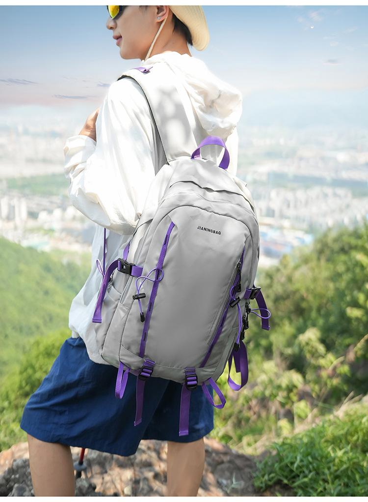 Schoolbag Waterproof Lightweight Outdoor Mountaineering Bag Leisure Travel Bag Outdoor Hiking Riding Backpack Sports Practical Backpack