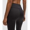 Lululemon Fleece High Rise Running Tight 28  Kite Geo Emboss Black