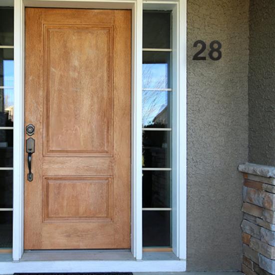 Stainless Steel House Number 0-9 Apartment Farmhouse High Visibility Outside Front Door Enhance Mailbox Number Floating Address Number Decoration