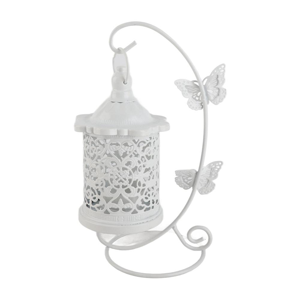5.31x9.25 in White Hollow Birdcage Lantern white Wedding Decorative Lantern Window Display