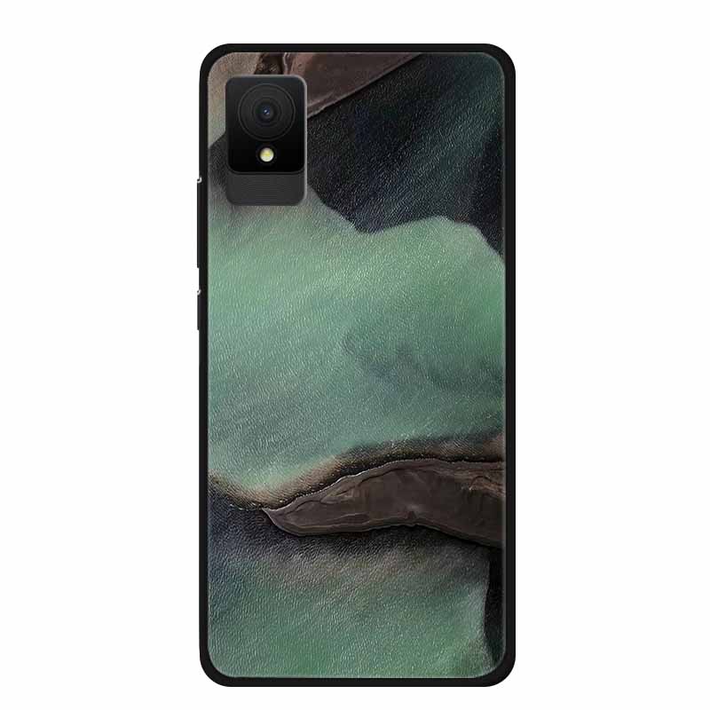 Für TCL 505 Handyhüllen Rückabdeckung Für TCL 502 Schwarzer Rand Silikon TPU Funda für TCL505 Marmor Weiche Hülle Bunte Hülle Bumper
