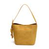 Ladies Handbag Female Bucket Bag Retro Basket Shoulder Bag Travel Faux Suede Bucket Bags Small Soft Tote Bags Daily