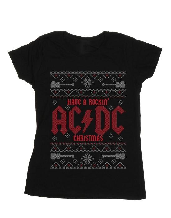 Dámské bavlněné tričko ACDC Have A Rockin Christmas