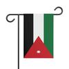 Drapeau - Multicolore - Jordanie - 32 X 47.5 Cm - Polyester - Recto/verso