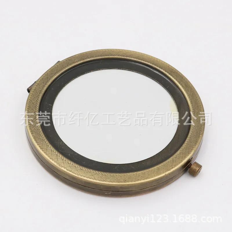 1pcs Portable Makeup Mirrors Metal 70mm Blank Round Compact Mirror For DIY Girl's Women Cosmetic Pocket Mirror Beauty Tools
