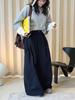 Louvre Spring Japanese Retro High-Density Cocoon-Shaped Wide-Leg Slimming Casual Pants for Women