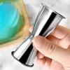 Dual Shot Stainless Steel Measuring Cups 15/30 25/50 20/40ml Ounce Cup Cocktail Jigger  Brandy