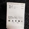 Marni Made In Italy Herringbone No Color Jacket 36 Gray Fur Sleeves Women Used