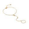 Elegant And Sophisticated Zircon Finger Chain Bracelet Integrated Jewelry Chain Hand Accessory For Women