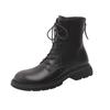 2025 New Spring and Autumn Thick-soled Martin Boots Wind Knight Retro Brown Short Boots Women's Leather Fashion Women's Boots