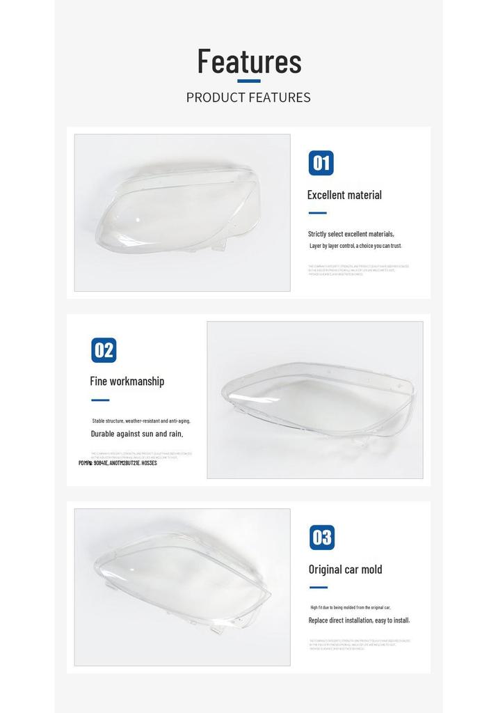 Mercedes-Benz C-Class W204 Headlight Covers (2006-2010)