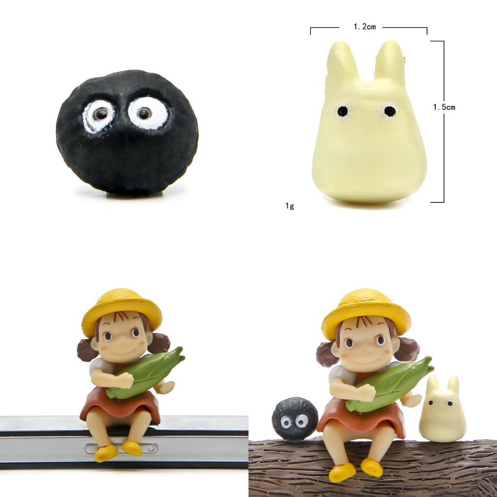 Mein Nachbar Totoro mit Mais Mädchen Katze Mini Modell Ornament Für Geburtstage Und Feiertage