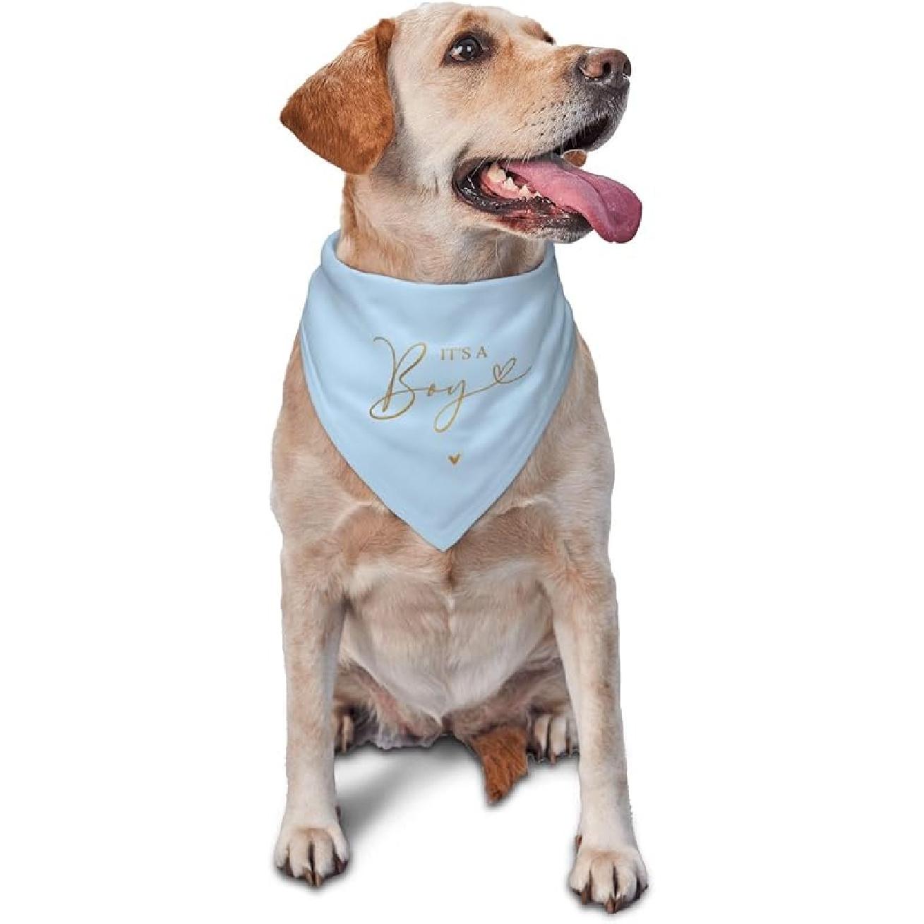 It s A Boy It s A Girl Gender Reveal Dog Bandana, Reversible, Pregnancy Announcement, Pink/Black