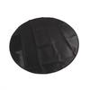 Under Grill Mat Fireproof Waterproof Double Sided Portable Round Barbecue Floor Pad for Fire Pit Smoker 36 Inch Black
