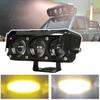 Motorcycle LED Spotlights Headlamp 3 Lens Spotlight Super Bright Headlight Fog Lamp Waterproof High Low Beam For Bike K9K2