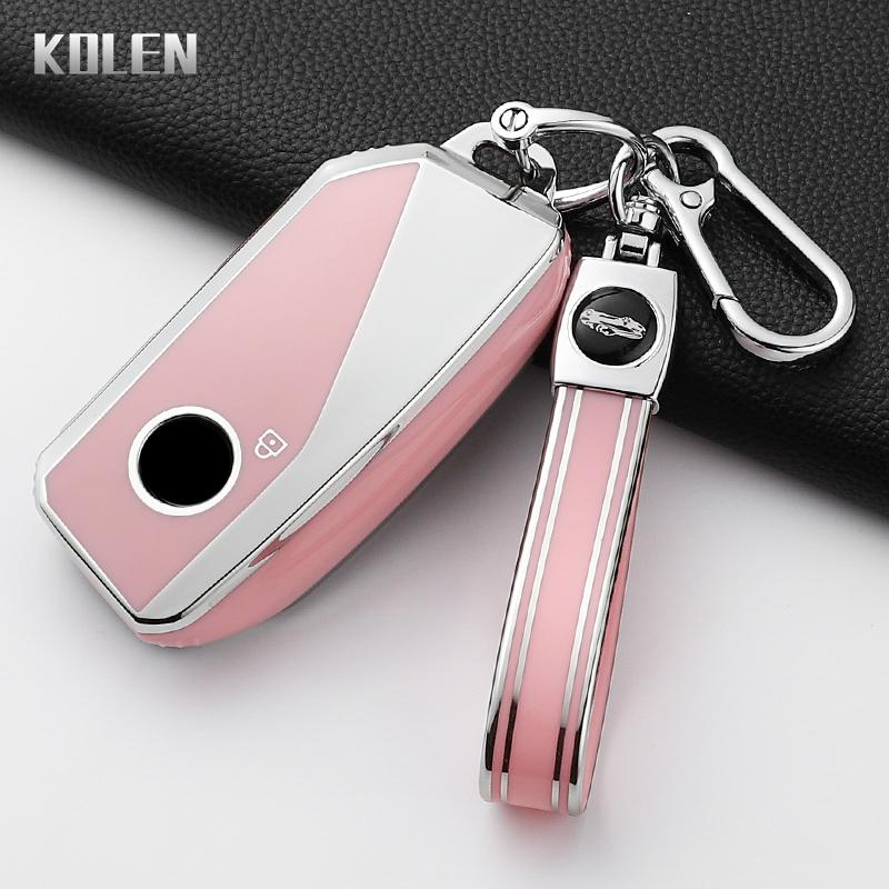 Luxury Car Remote Key Case Cover For Bmw 1 5 7 Series X1 X3 X5 X6 X7 Xm Ix U06 G09 G70 G80 G81 I5 Ix3 Ix1 Protected Keychain Fob