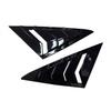 Gloss Black Front Window Louver Cover Trim For VW Golf 7 MK7 MK7.5 2014-
