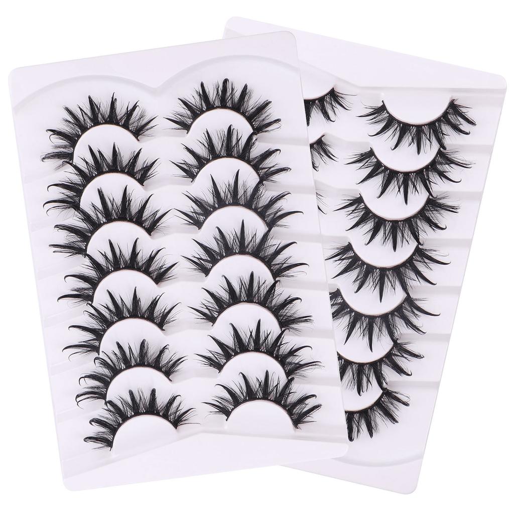 7 Pairs Of False Eyelashes, Thick, Exaggerated Curling, Simulated Eyelashes, Grafted Eyelashes