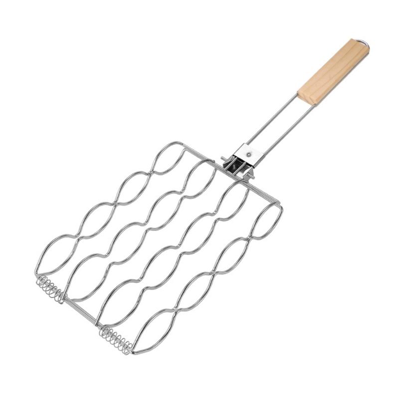 

Easy To Use BBQ Grill Mesh Portable BBQ Grill Rack for Corn and Steak Ideal for Outdoor Camping and Garden Parties 1