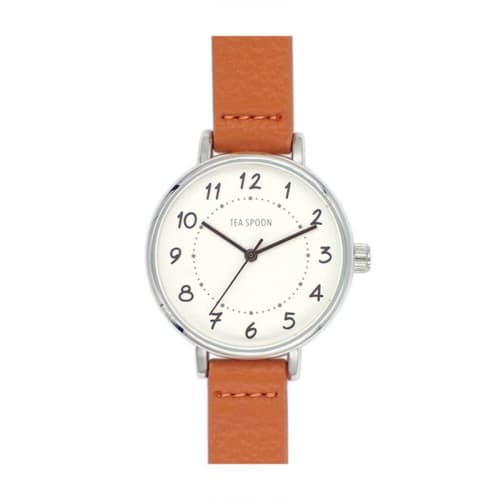 TEA SPOON Handwritten Index Watch N04222A-1 OR Women's Orange