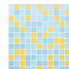 2Pcs 3D Mosaic Tile Sticker, 11.8 x 11.8 Inch Removable Wallpaper Tile, 3D Self Adhesive Wall Tiles, Bathroom Wall Tiles for Kitchen Backsplash, PVC