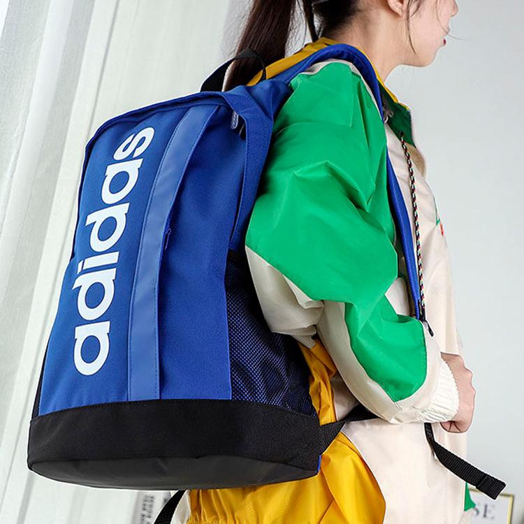 Adidas Neo Line Core Durable Multifunctional Large Capacity Polyester Backpack Unisex Backpack Blue GE1155