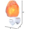 Betus Natural Crystal Himalayan Salt Wall Lamp - Air Purifying Night Light - 360° Rotatable Plug 15W Bulb - Natural