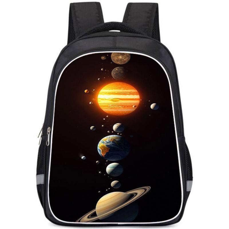 Large Capacity Lightweight 3d Backpack For Kids Oxford Cloth Unisex School Bag
