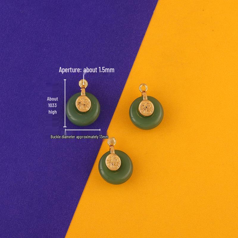 Handgefertigter Legierter Glasierter Friedensschnallen-Wolkenverschluss-Anhänger für DIY Armbänder, Ohrringe und Schmuck im Antikstil