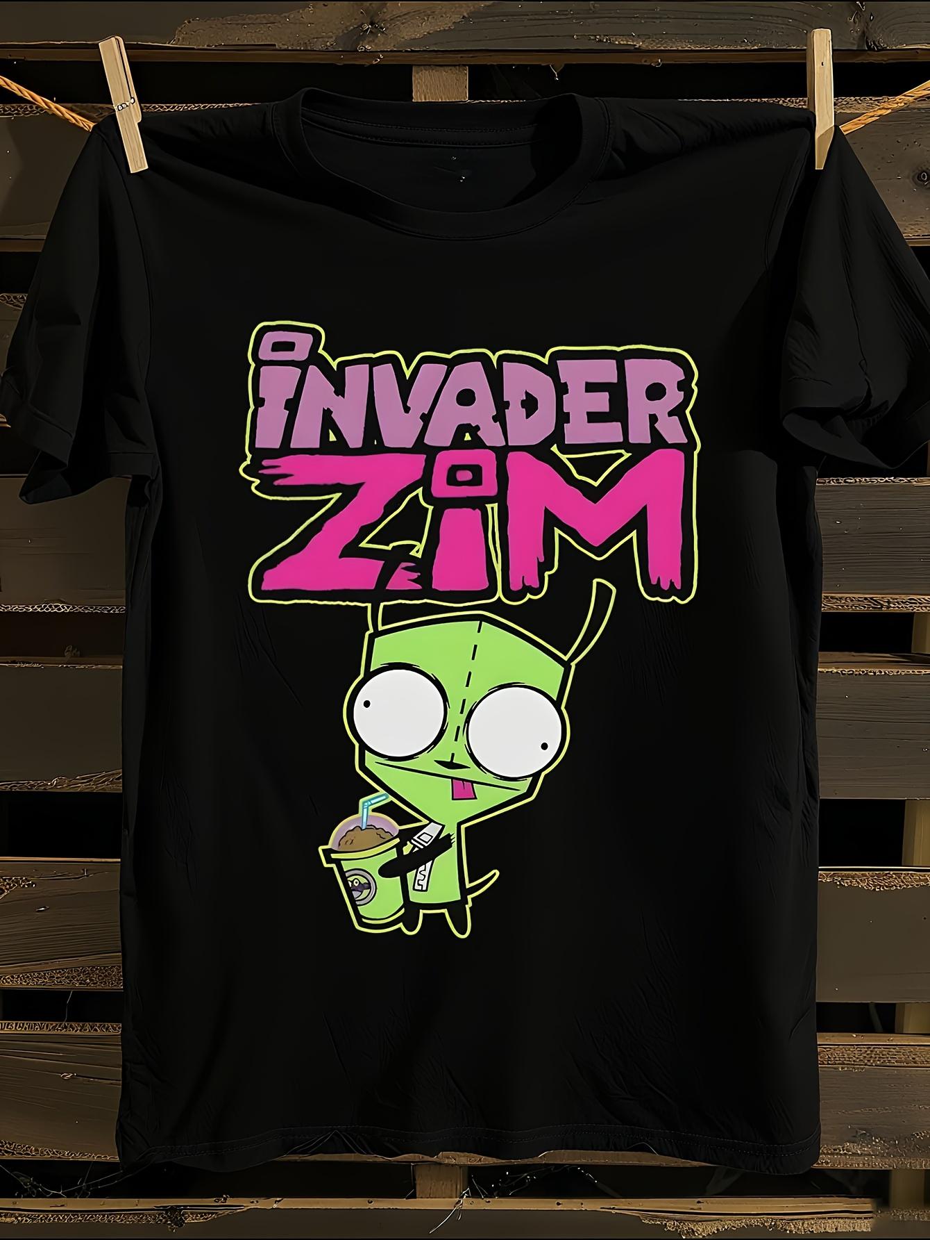 Invader Zim GIR Snacking and Iconic Pose T-shirt XXXXL