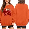 Unisex Lightweight Long Sleeve Neck Pullover Printed Sweatshirt