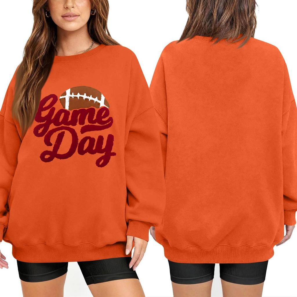 Unisex Lightweight Long Sleeve Neck Pullover Printed Sweatshirt