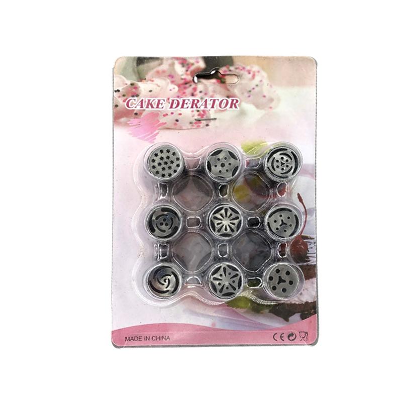 Large Pastry Tips Set Russian Baking Nozzles Cookie Decorating Tools with Rose Head And Mouth for Cake Decoration