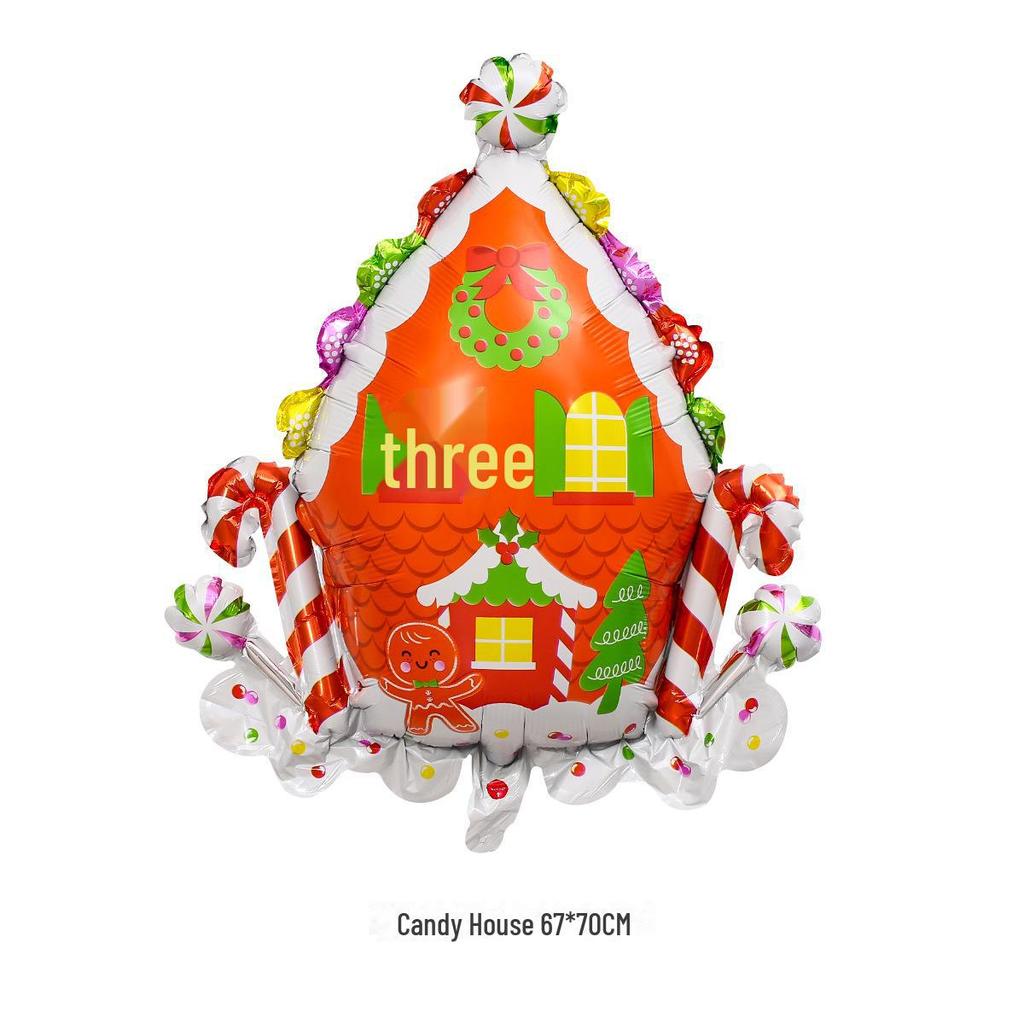 Christmas Tree Snowflake Aluminum Film Balloons for Party Decoration