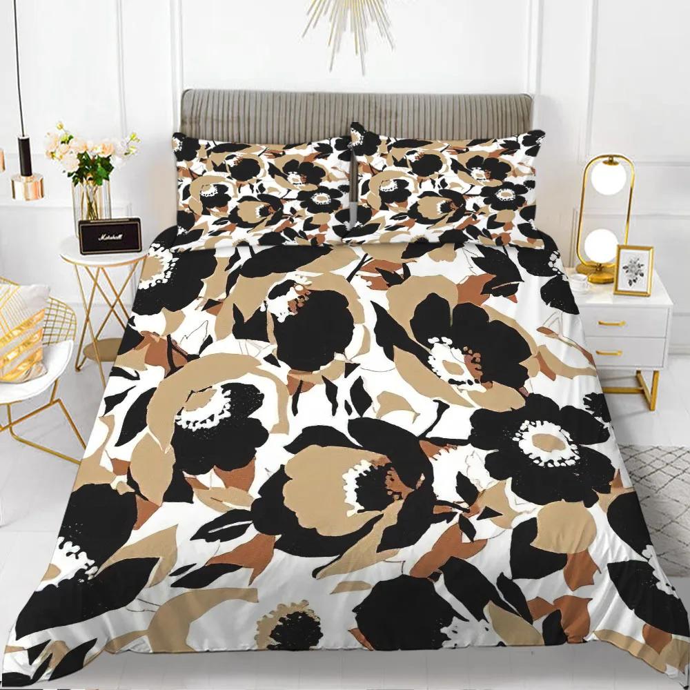 

Plant Leaves Duvet Cover Set King/Queen Size,Tropical Exotic Jungle Branches Floral Polyester Comforter Cover for Women Pink 70x133cm 2pcs