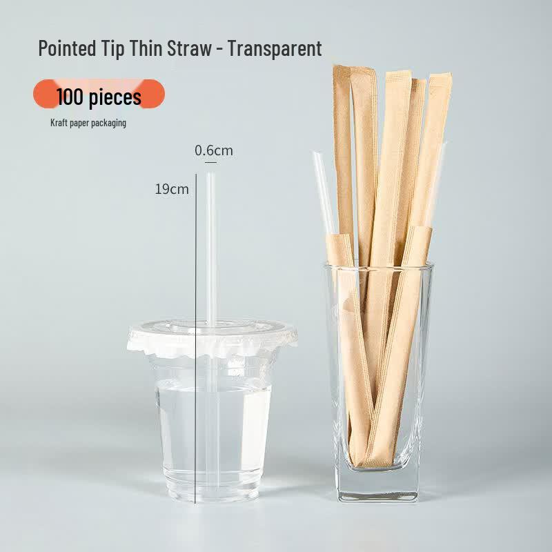 Ruhan High-Temperature Resistant Transparent Fine Drinking Straws