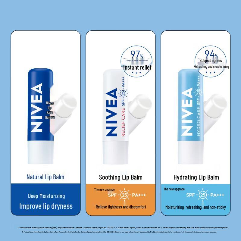 NIVEA Natural Moisturizing Lip Balm 4.8g