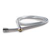 Adjustable Universal Shower Hose, 1.5-2m, Stainless Steel, Copper Cap, Double Buckle Flexible Tube for Hot/Cold Water