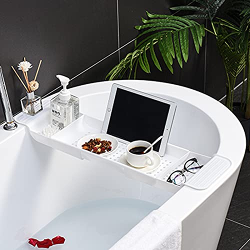 

time in the Bathtub size bath table rack [Relaxing bath] tray, non-slip specification, adjustable, (white)
