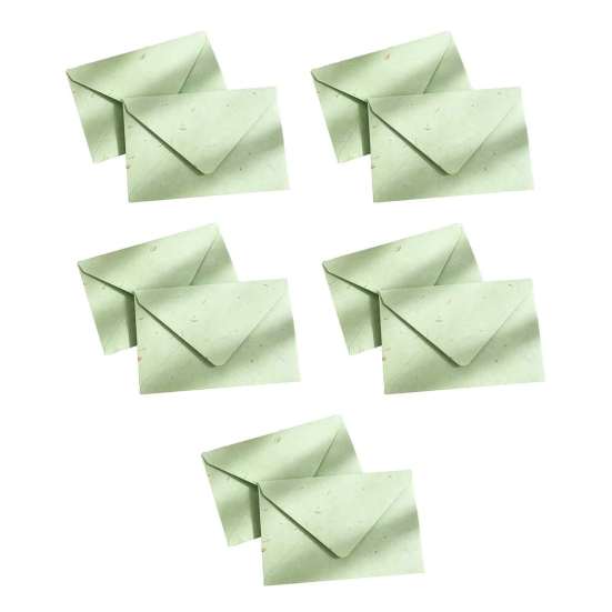 Artistic Stationery for Handwritten Messages 10PCS Petal Art Envelopes, Real Floral Texture Design, Thick Paper Western Style Delicate Envelopes