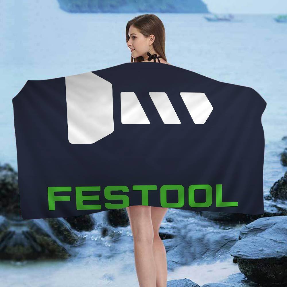 F-Festool Bath Towel Microfiber Soft Water Absorbing Breathable For Girl Kids Decorative Cartoon Beach Towel