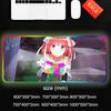 Nakano nino Tappetino Mouse RGB Tappetino Mouse Gaming Grande Pad LED Tappetino Scrivania PC Tappetino Mouse Luminoso Tappetini Tastiera Grandi Tappeto Tavolo Con Retroilluminazione