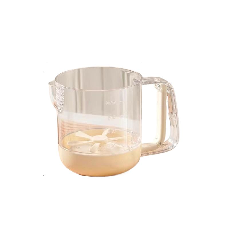Egg beater semi-automatic mixerfor homeegg beater mixing cup baking tool egg beater cup