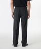 MUSINSA STANDARD Wool Blend Wide Hidden Elastic Waist Slacks [Charcoal Gray]