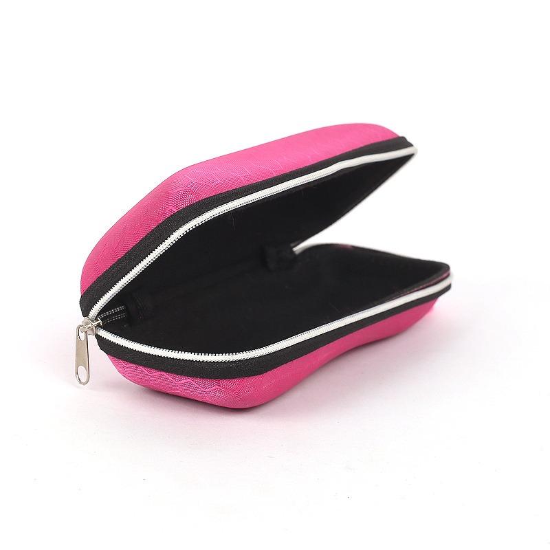 1 Stück Neue Waben-Reißverschluss-Brillenetui tragbar Sonnenbrillenetui Reißverschlusstasche Hartes Brillenetui Brillenaufbewahrungsbox
