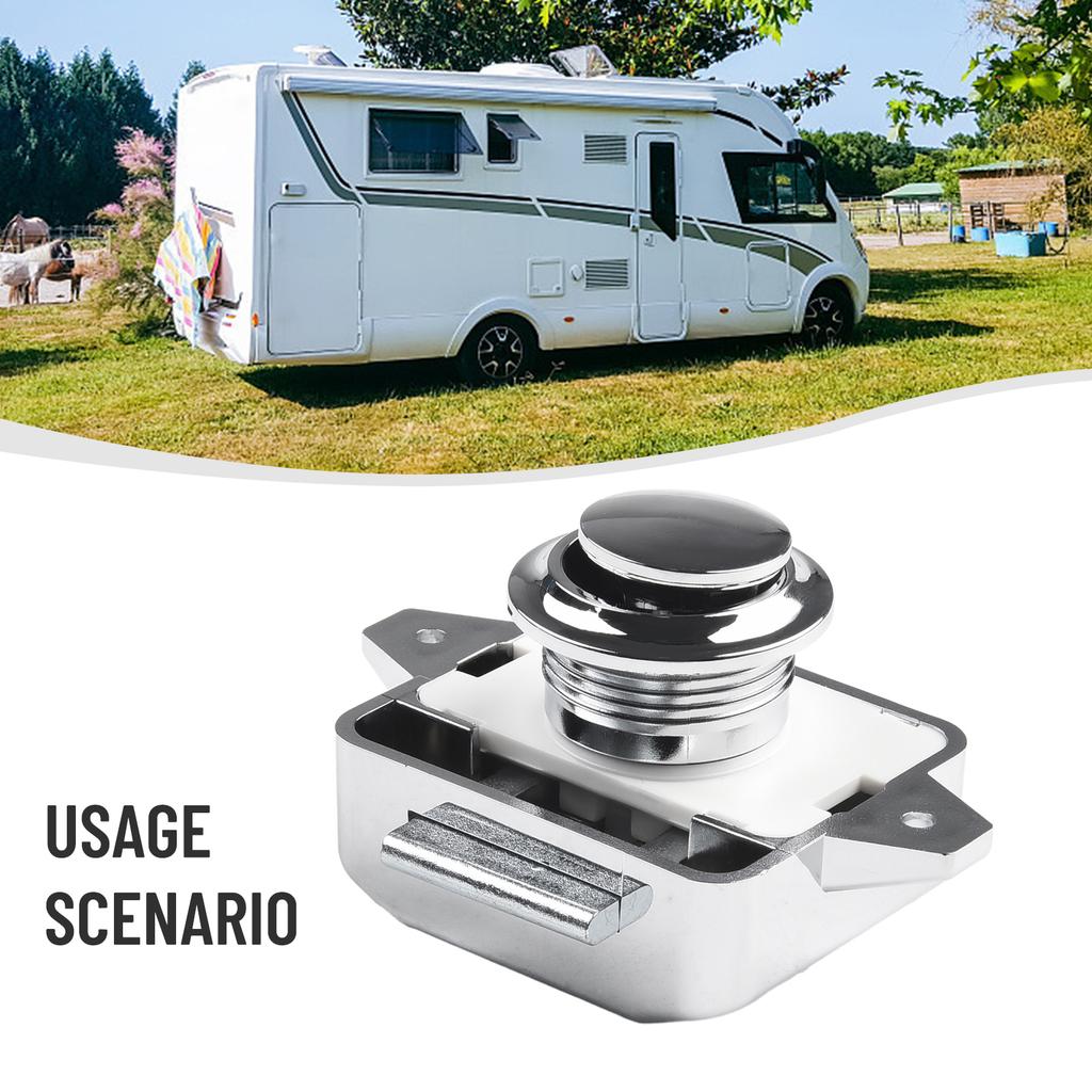 High Quality Practical Accessories Button Catch Lock Knob Button Cabinet Camper Caravan Cupboard Door Furniture