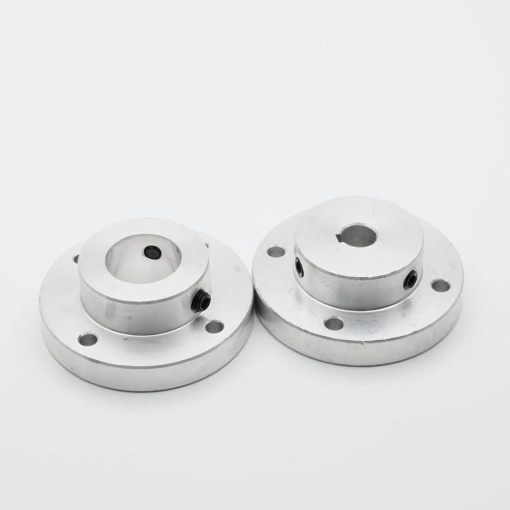 Aluminum Alloy Flange Coupling 5/6/6.35/7/8/9/10~22MM Hole-Keyway 50MM Rigid Transmission Shaft Connection